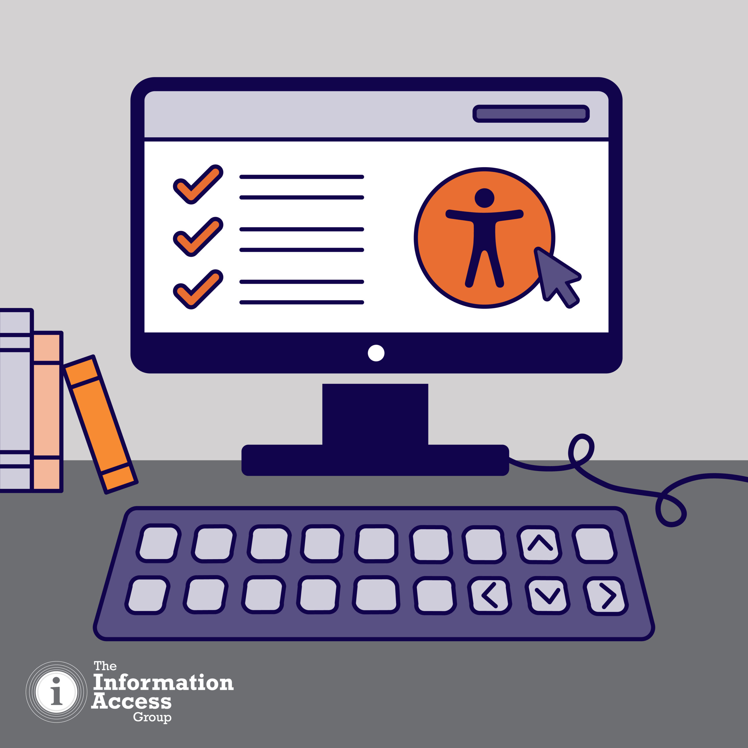 A desktop icon with the accessibility symbol